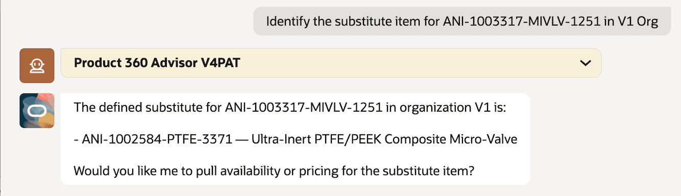 Substitute Follow Up Question