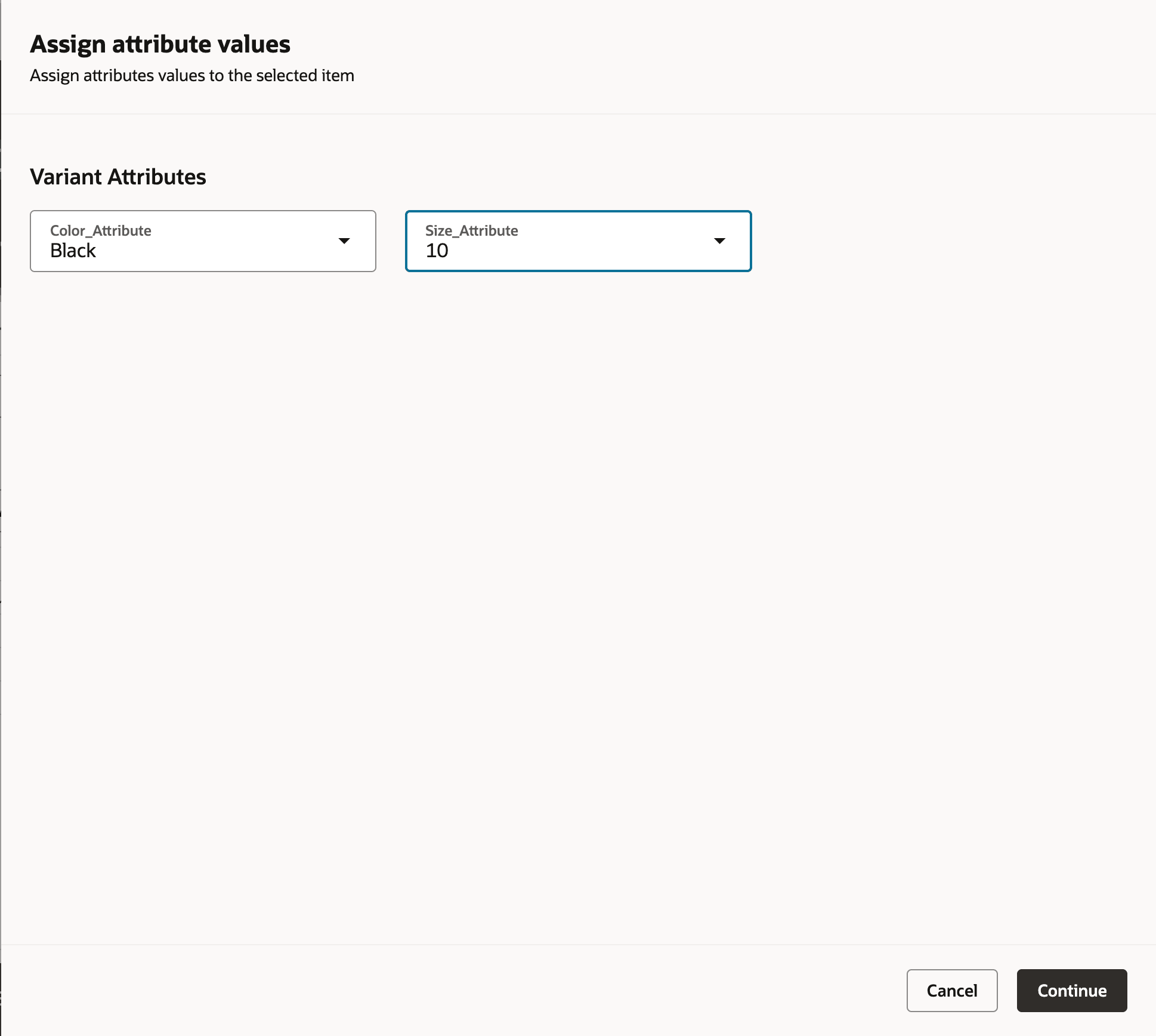 Assign Attribute Values