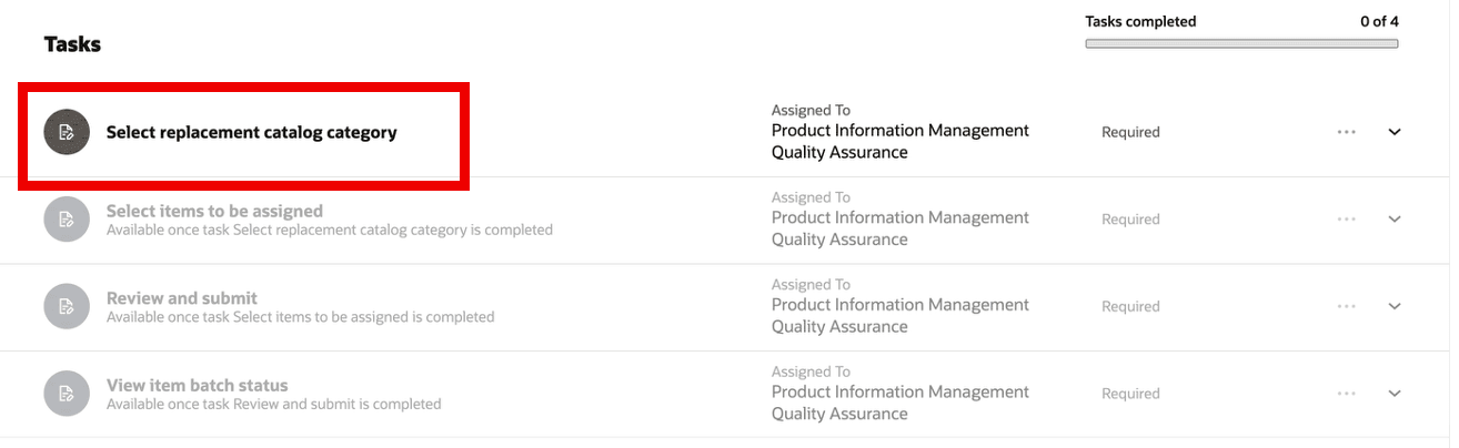 Task: Select Replacement Catalog Category