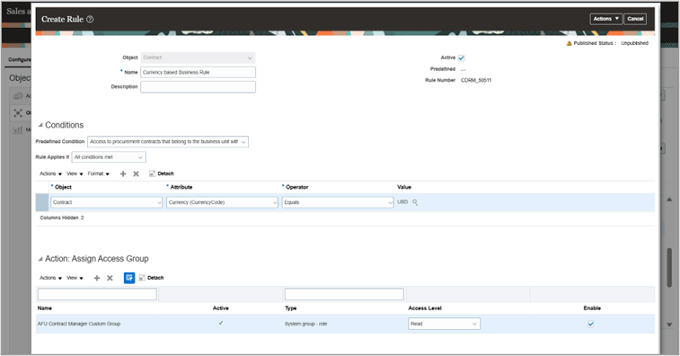 Custom Rule Creation
