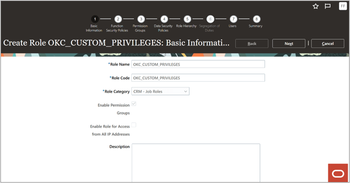 Enable Permission Groups for Roles