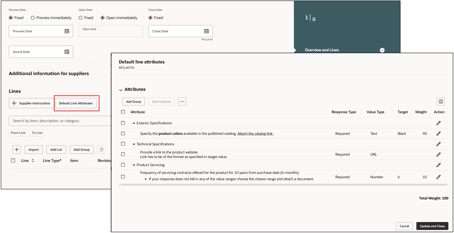 Manage Default Attributes