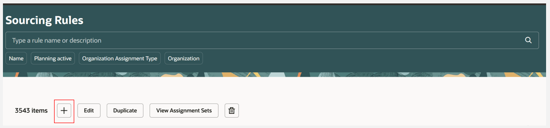 Create a Sourcing Rule