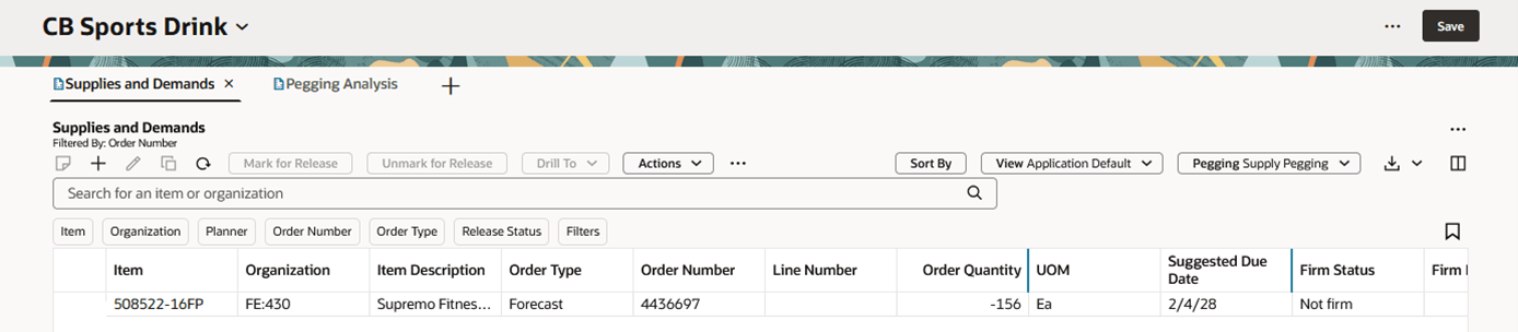 Drilling to Supplies and Demands Using Demand Context