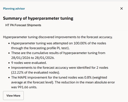 Details of Hyperparameter Tuning Notification
