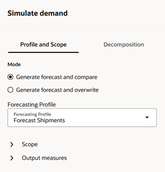 Profile and Scope Tab