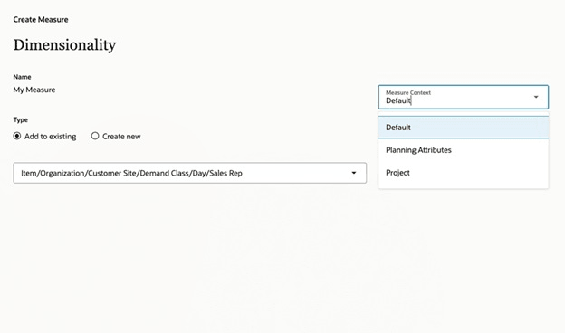 Measure Context Field in Dimensionality Step in Guided Process