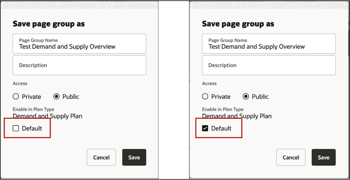 Setting a Page Group as Default