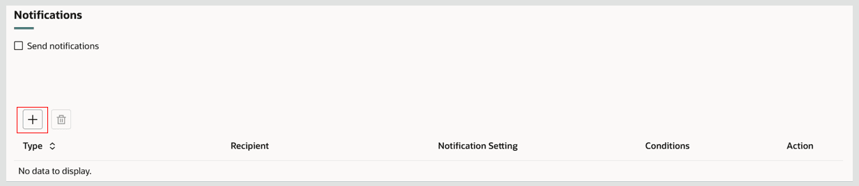 Create Notification Setup