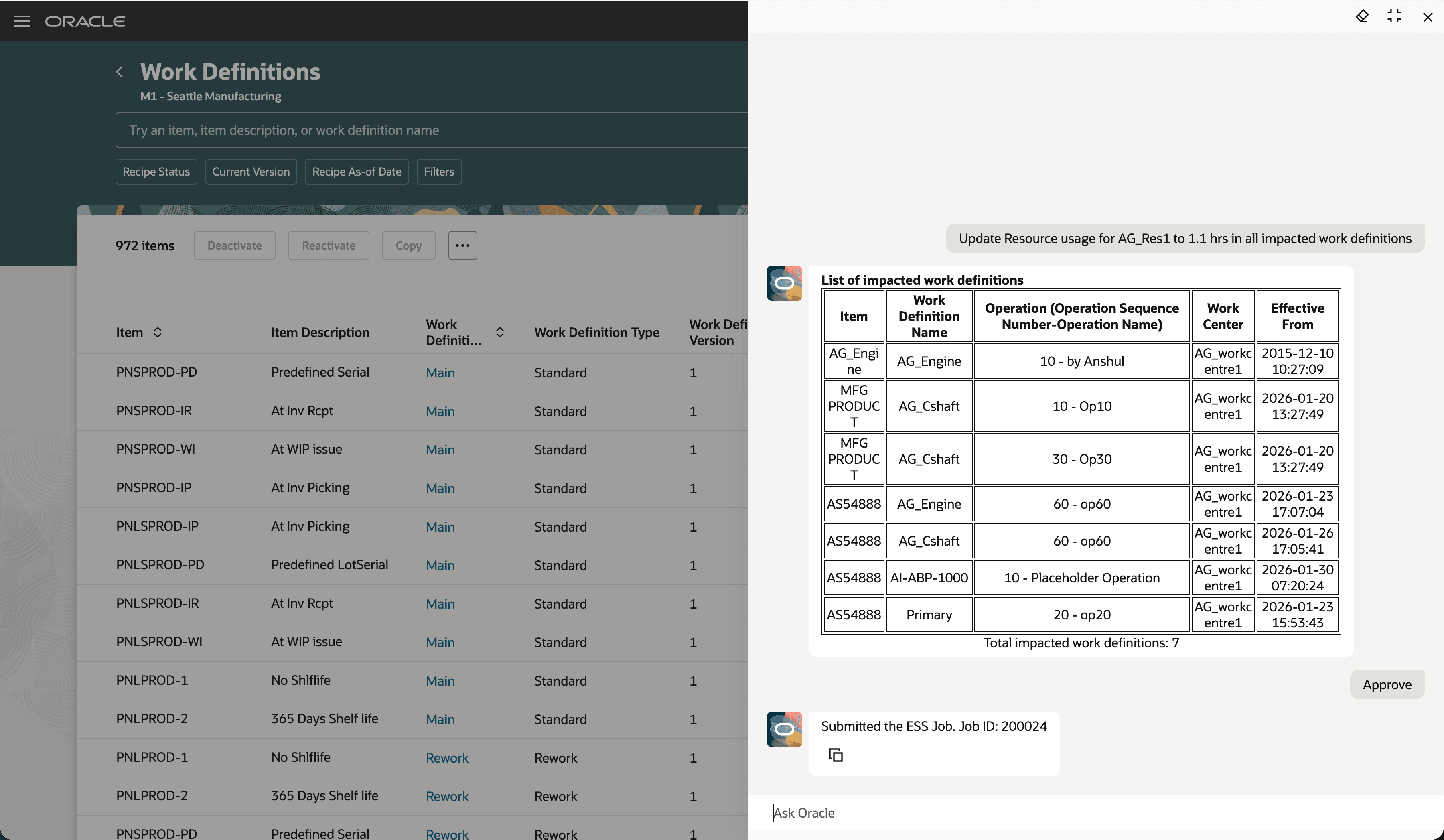 Using Change Assistant to make Resource Updates Across Work Definitions