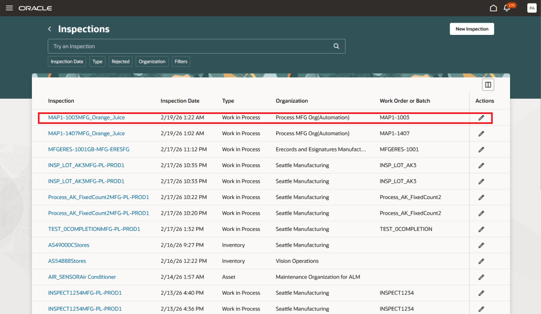 Redwood: Enforce Inspections for Work in Process Items from ...