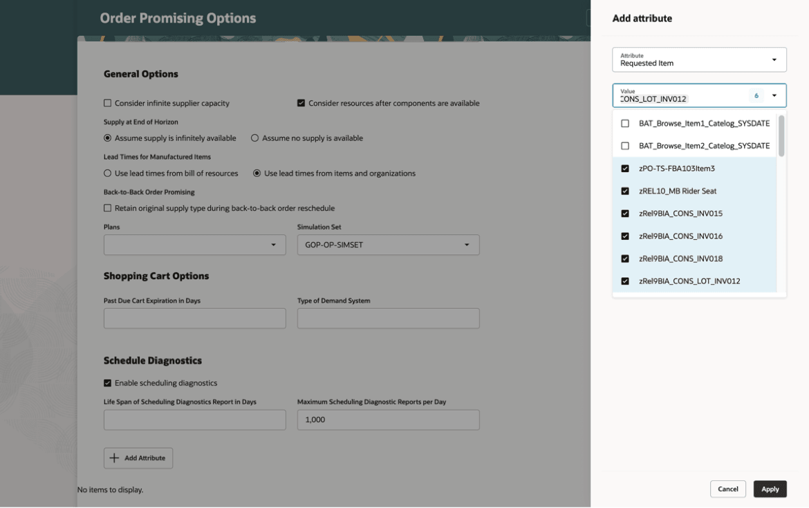 Multiple Selections for Text Based Attributes