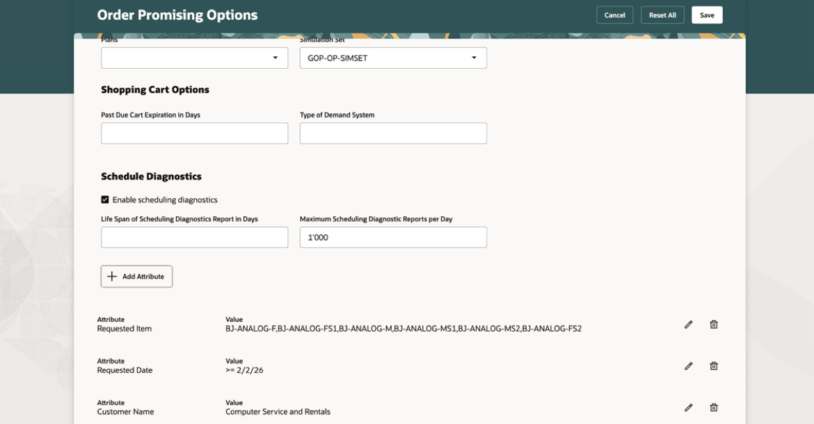 Multiple Attribute Selections