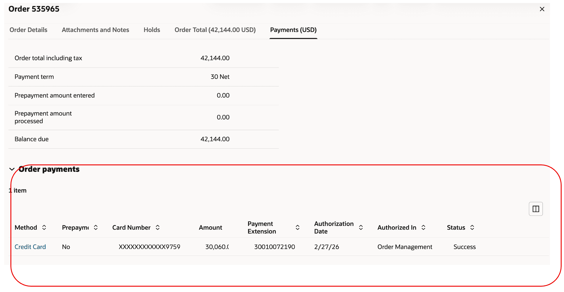 Authorization Success