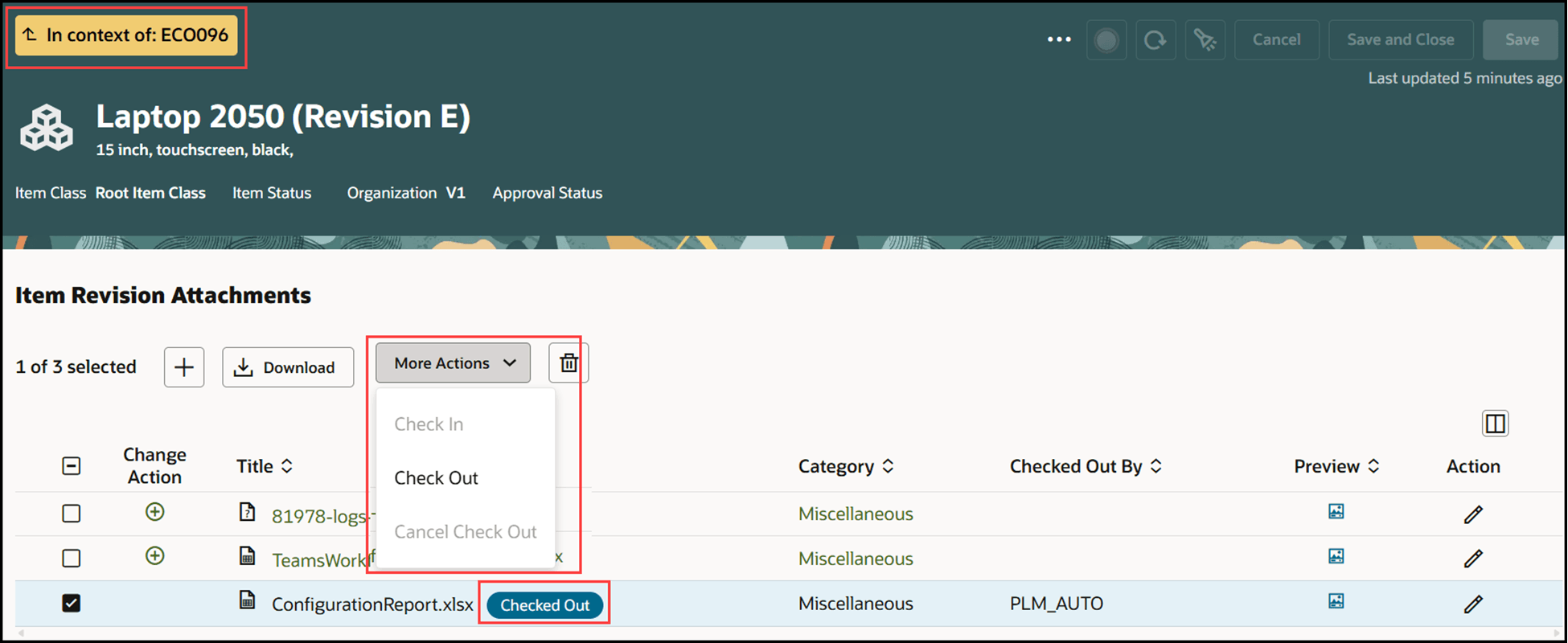 Check Out An Attachment