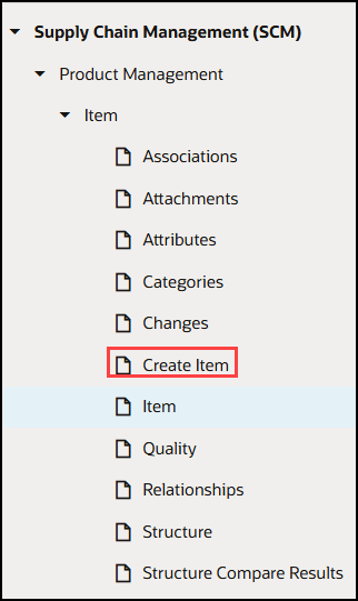 Select Item Page Under Item For Configuring The Page Properties