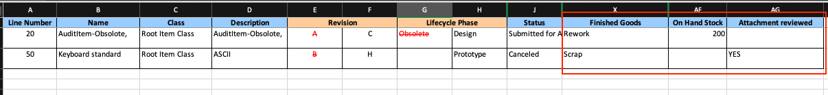 Caption: Change Line Context Descriptive Flexfileds in Change Order Summary Report