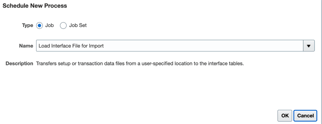 Load Interface File for Import Scheduled Proce