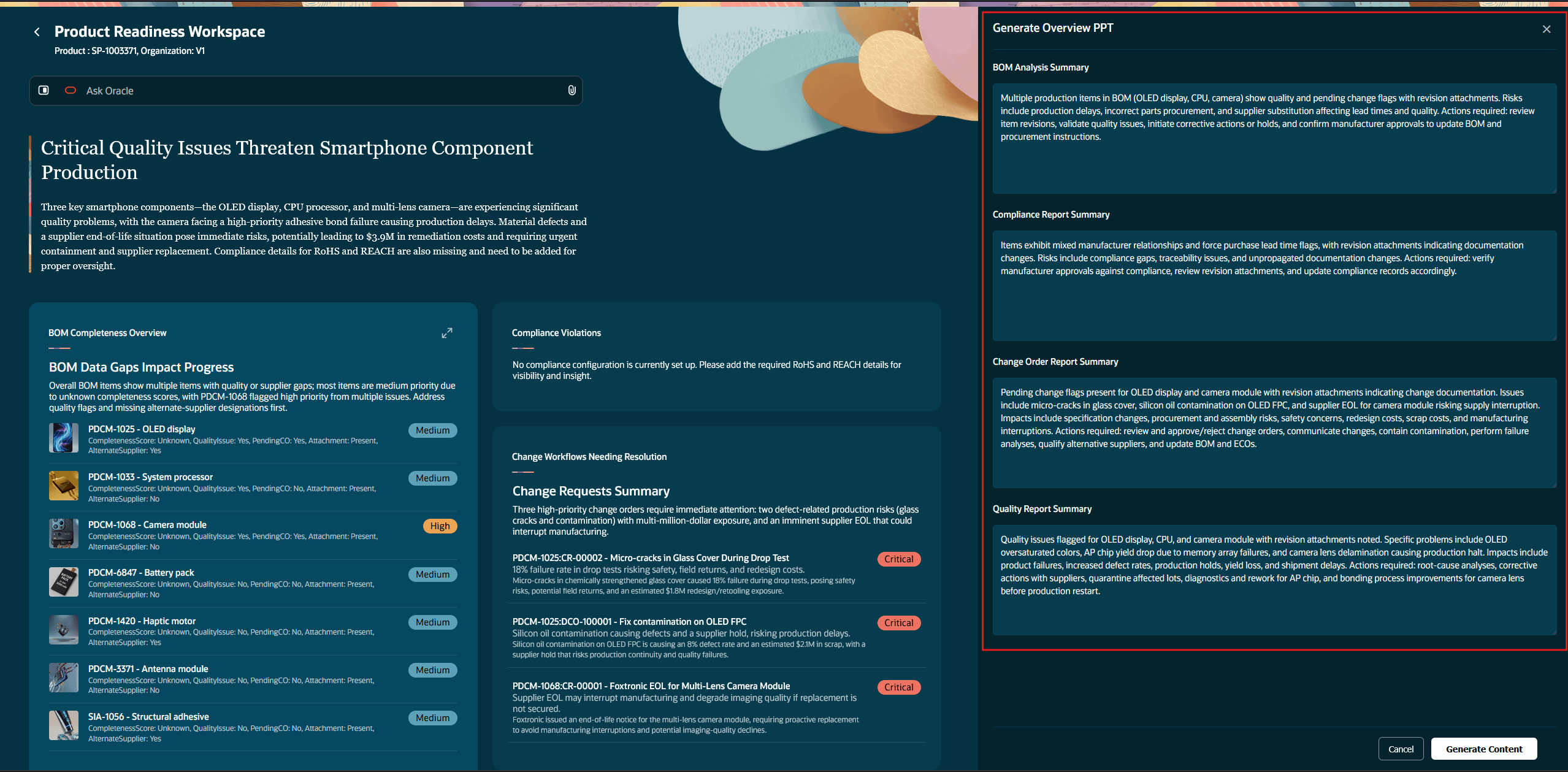 App generates executive summary