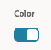 Switch Turned On for Color Option