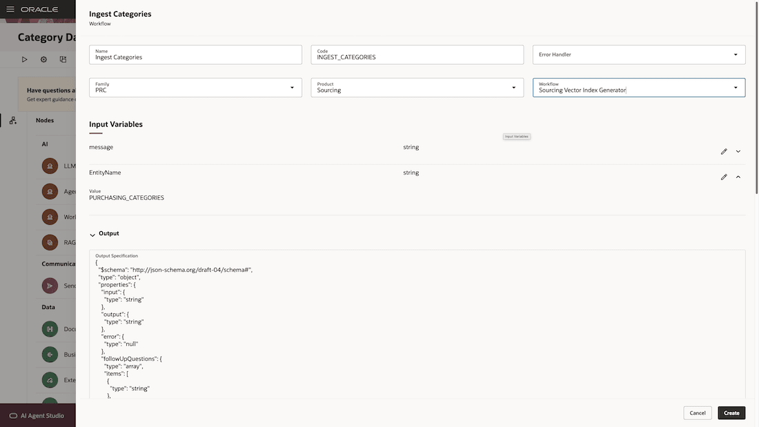 Enter Details of the Workflow Node