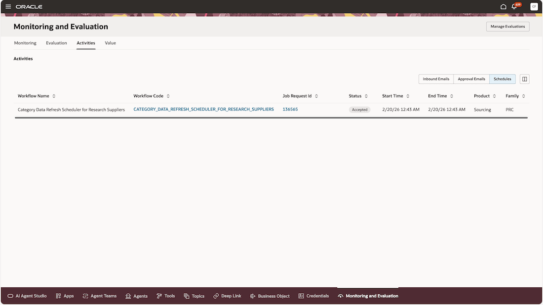 View Schedule Details