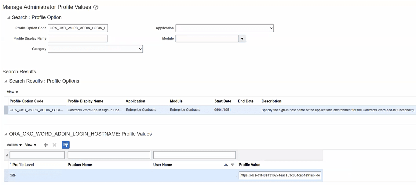 Set Profile Value
