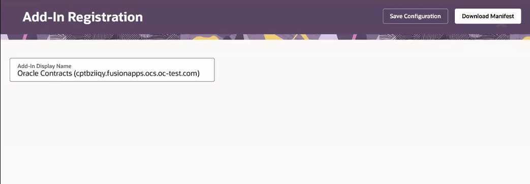 Add-in Registration