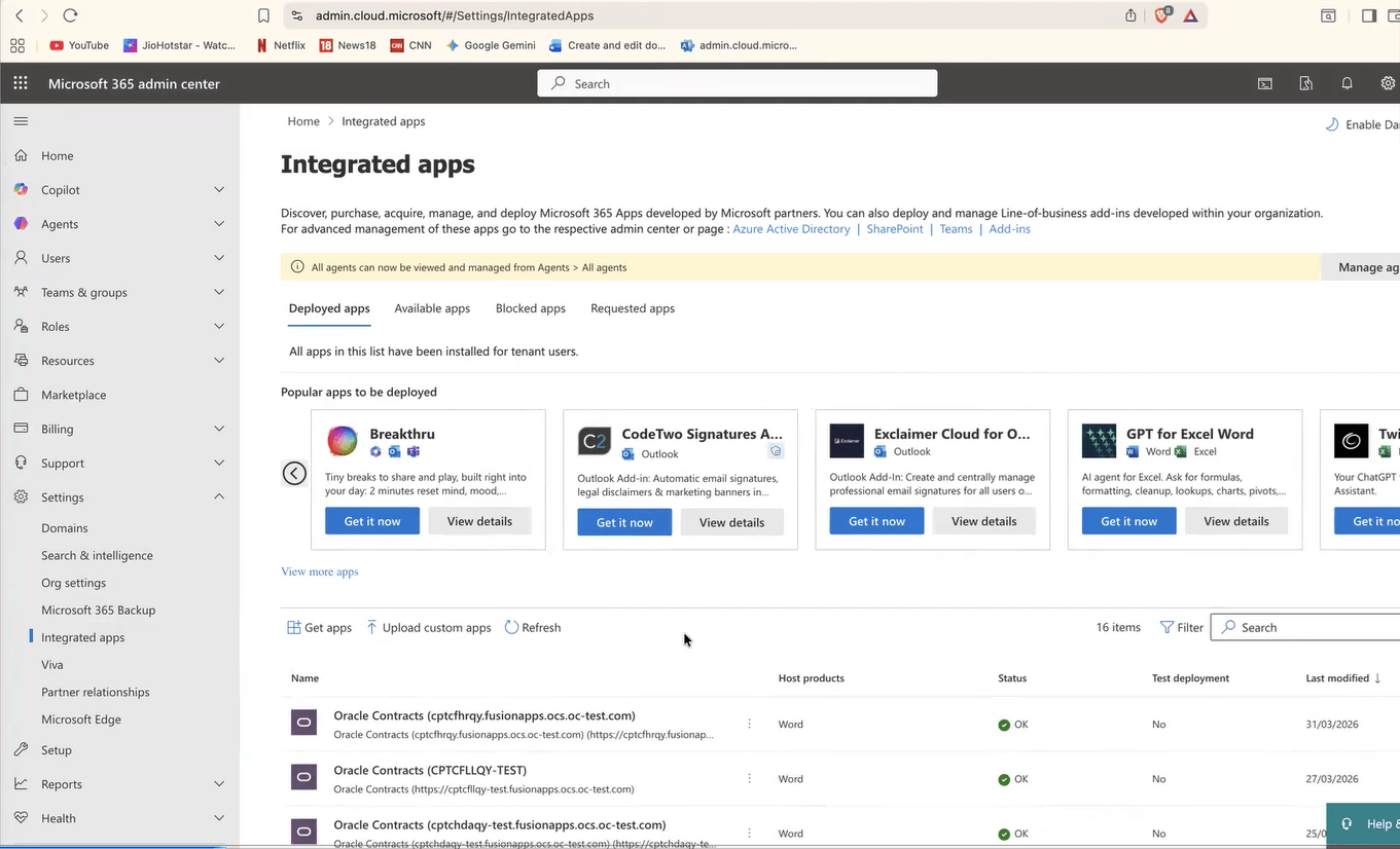 Integrated Apps