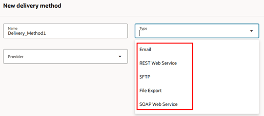 Add a New Delivery Method