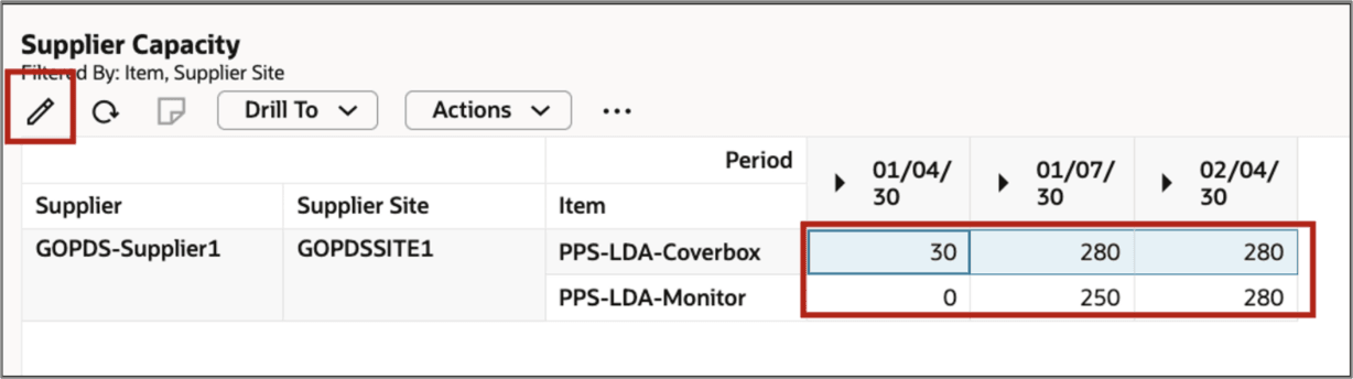 Mass Editing of Cells in Supplier Capacity