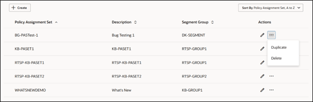 Duplicate and Delete Actions