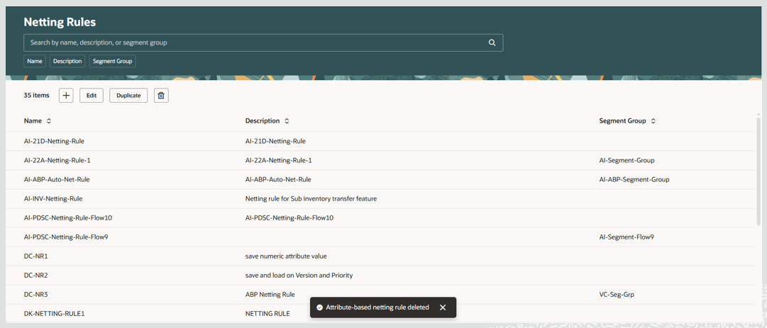 Delete Confirmation Message
