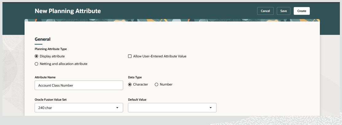 Create a Display Planning Attribute Based on List of Values