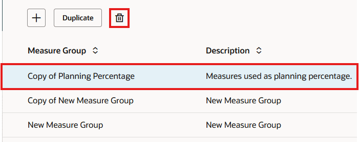 Delete Icon for Measure Group