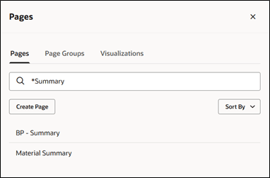Example of Using a Wildcard to Search for a Page