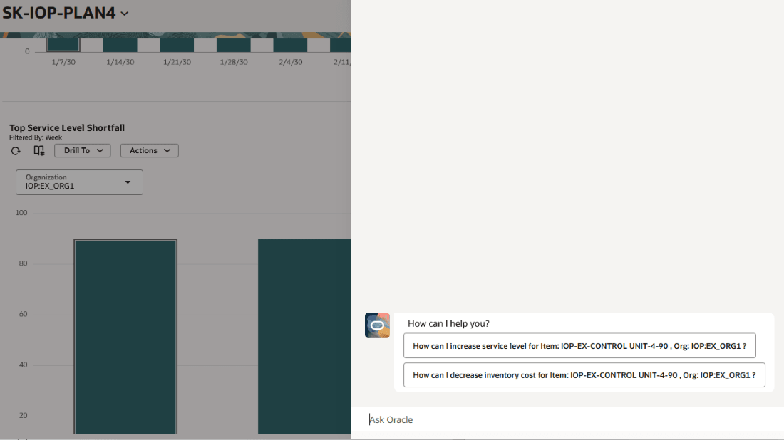 Chat Window of the Configured AI Agent