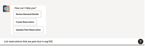 Prompts to search for past due reservations