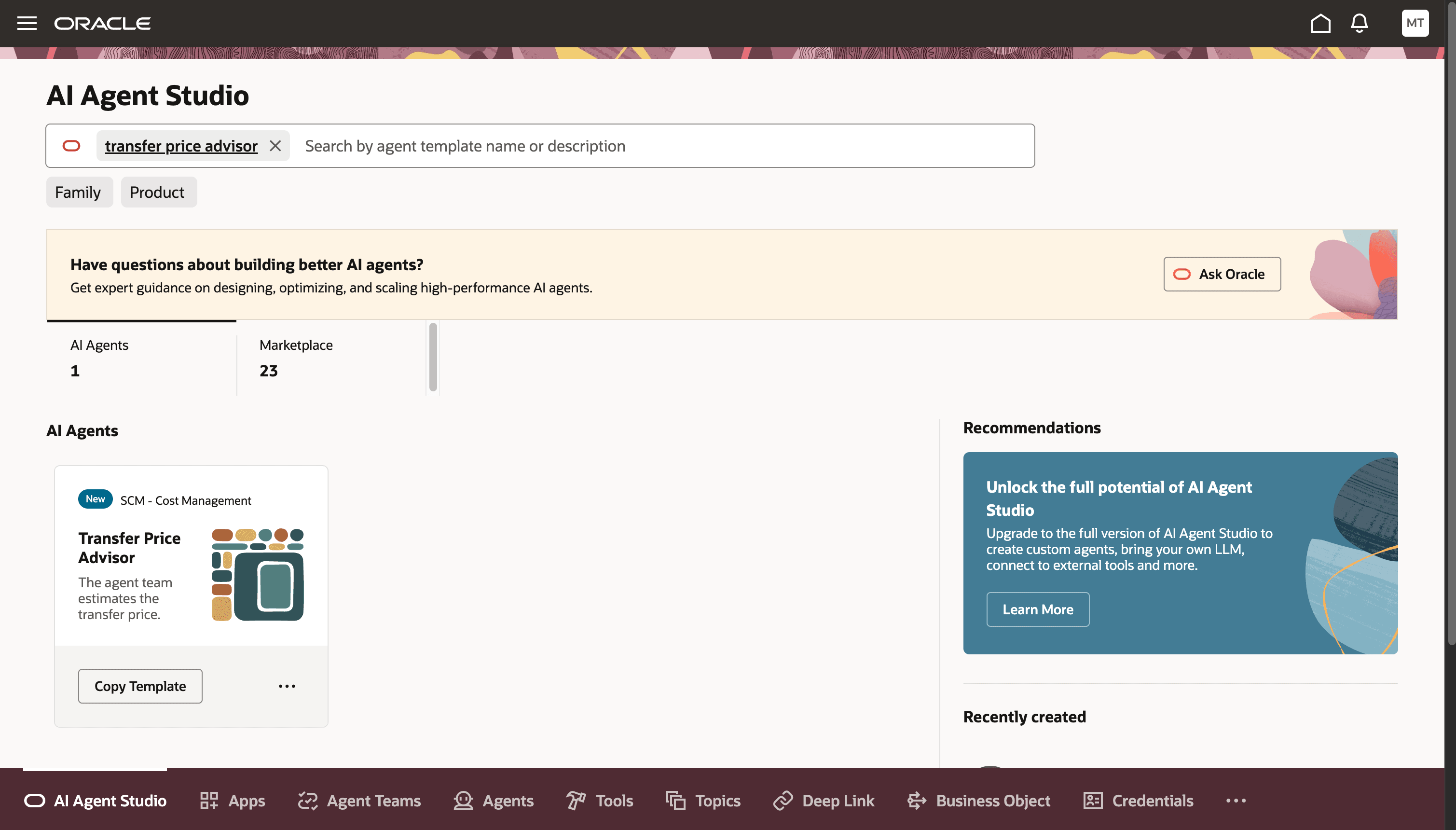 Transfer Price Advisor Template