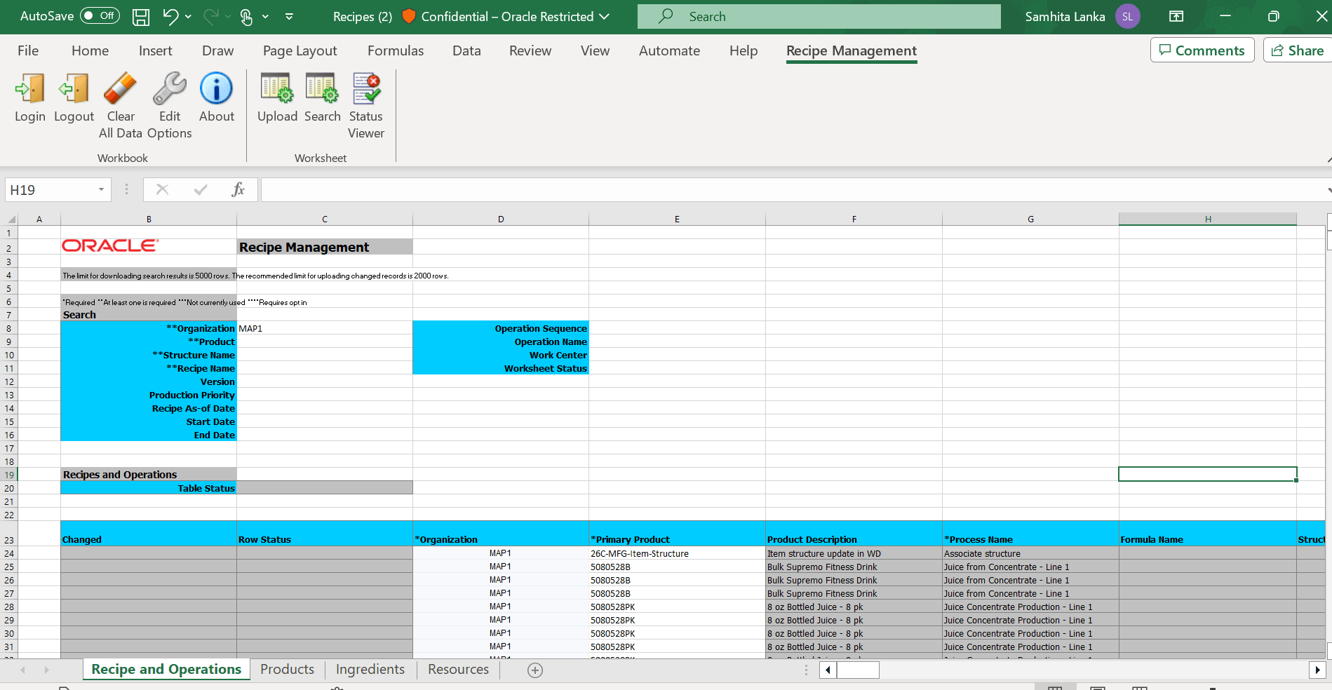 Figure 3: Search for recipes