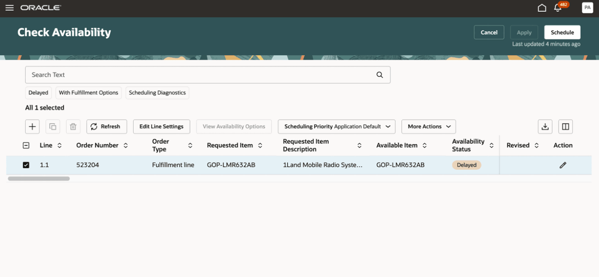 Check Availability Page