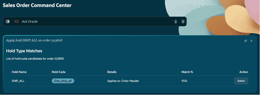 Select Hold Name
