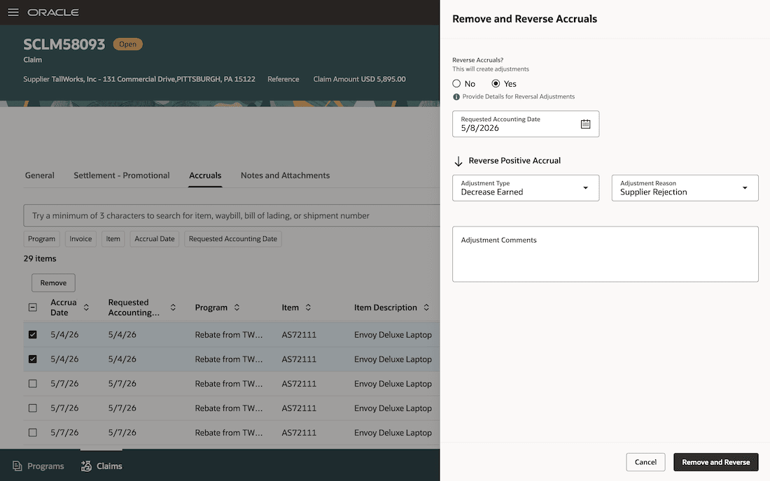 Accrual Reversal