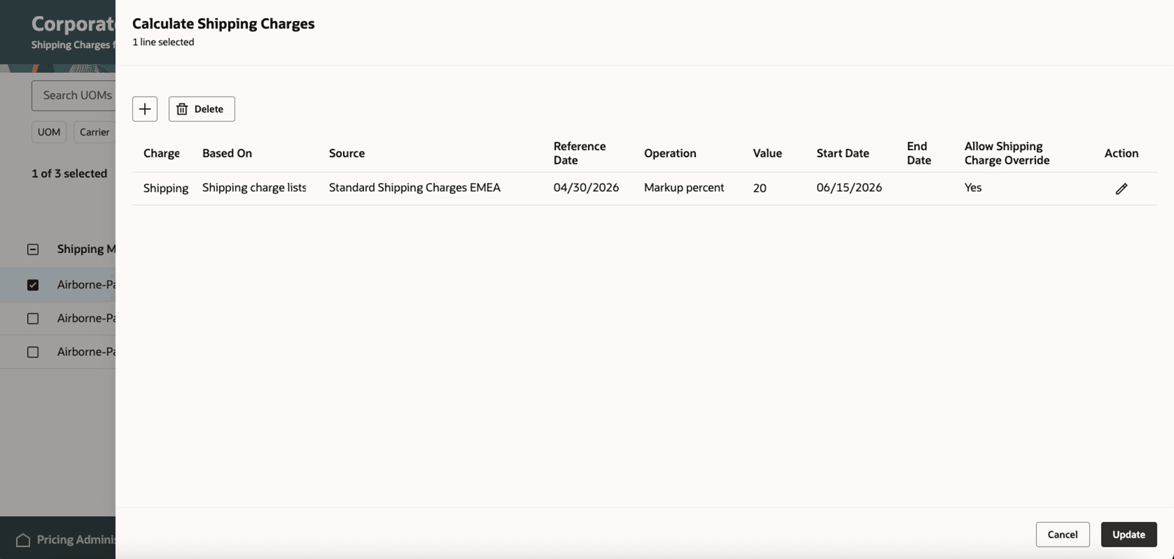 Calculate Based on Price List