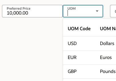UOM Field Enabled After Providing Attribute Value
