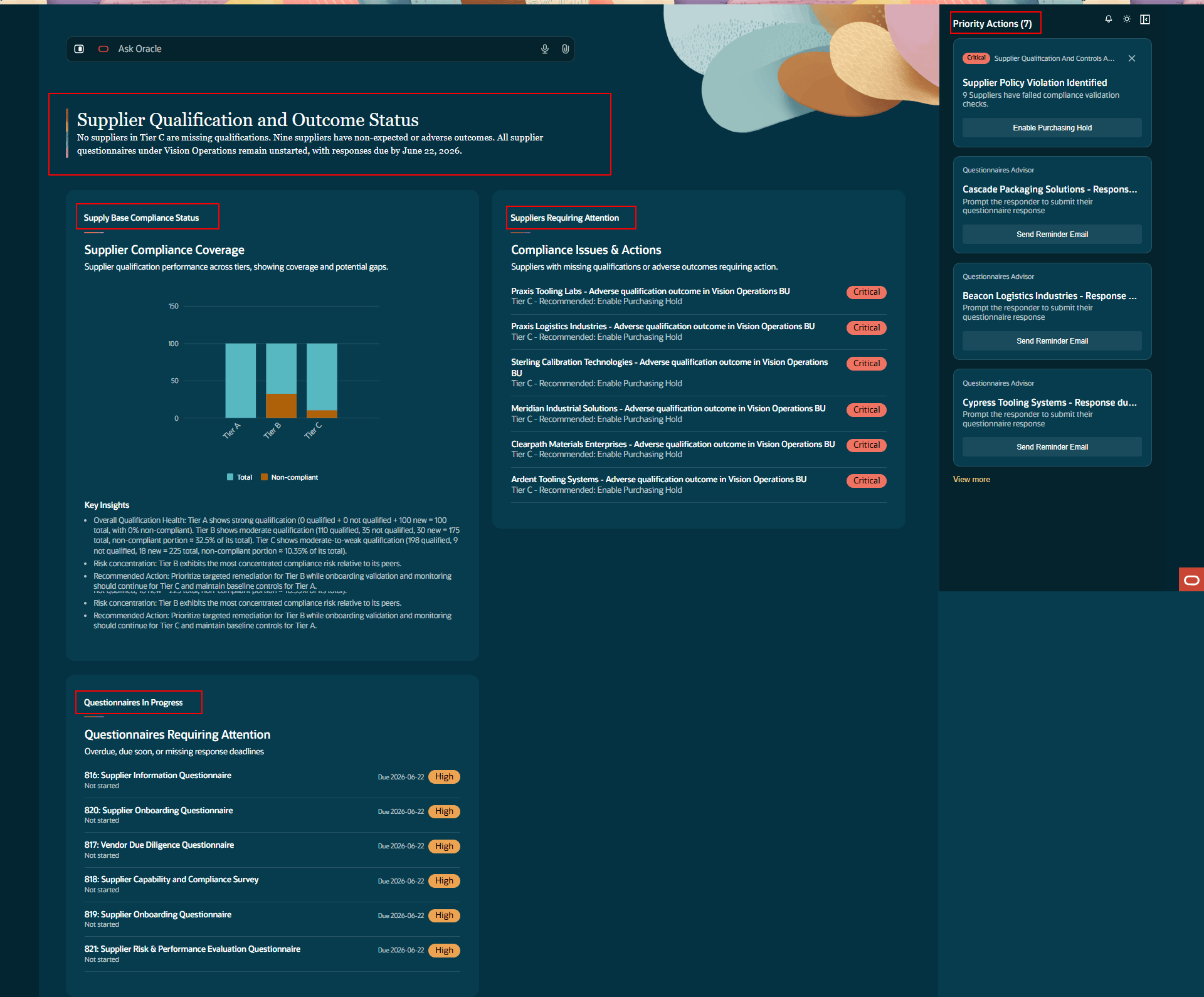 Supplier Qualification Workspace