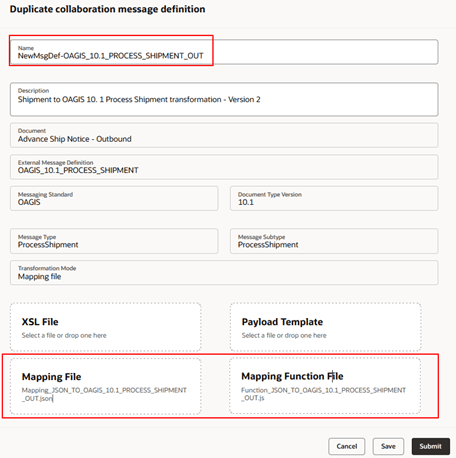 Duplicate a Message Definition