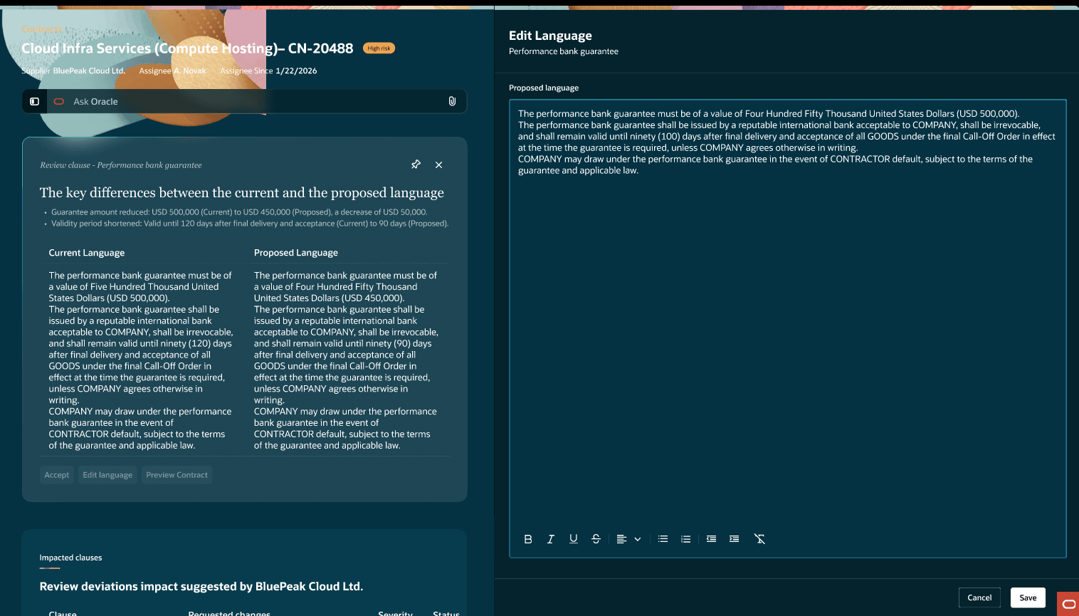 Edit Language and Save