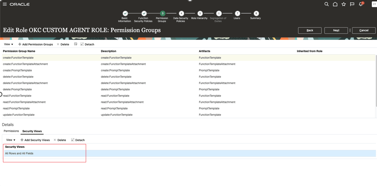 Add Permission Groups and Security View