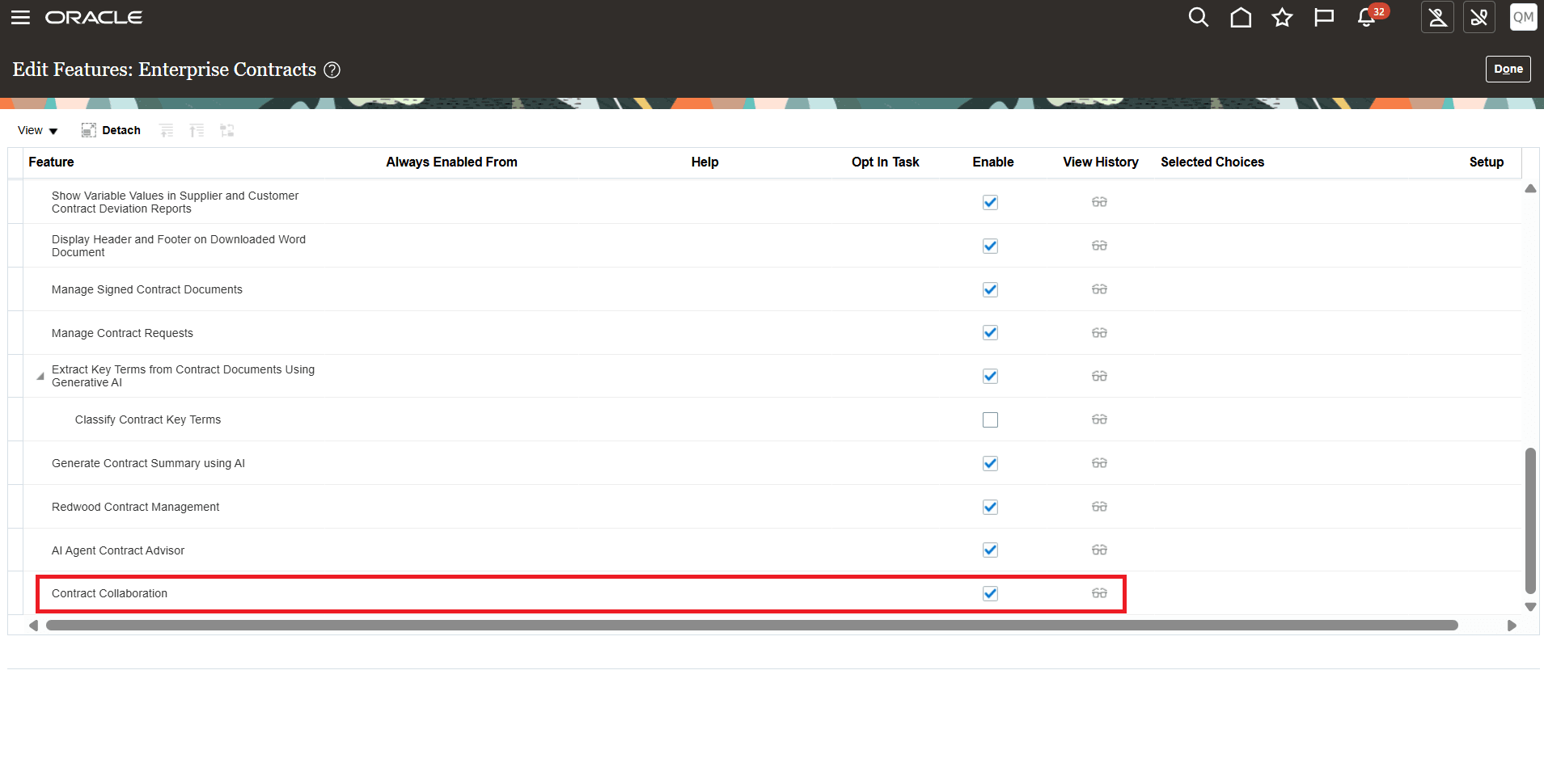 Checkmark Contract Collaboration Opt-in